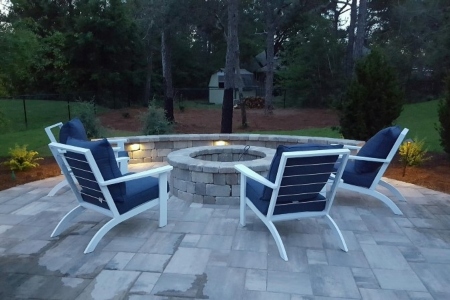 Fire Pit Installation Project In Navarre